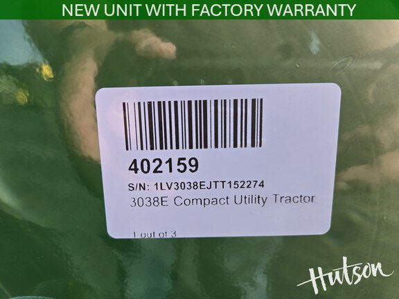 Photo of 2026 John Deere 3038E