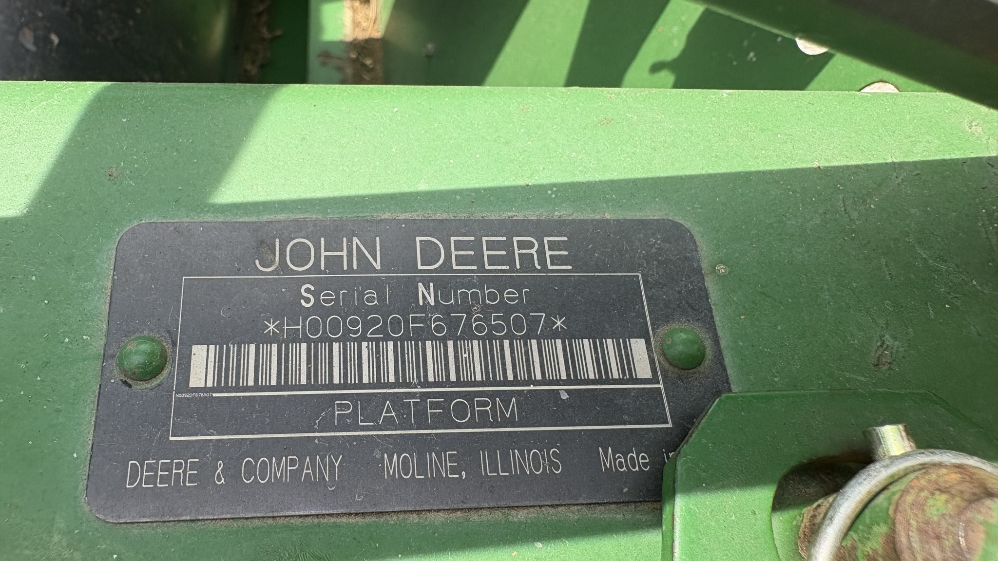 1998 John Deere 920 Image 3