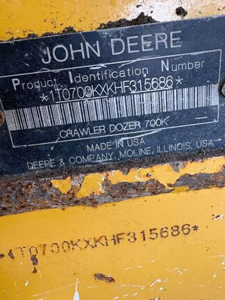 2017 John Deere 700K