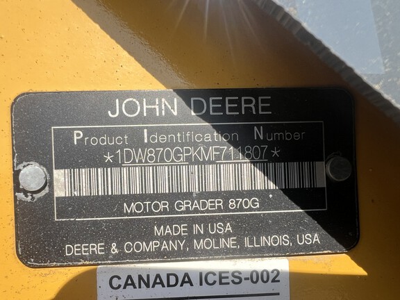2021 John Deere 870G