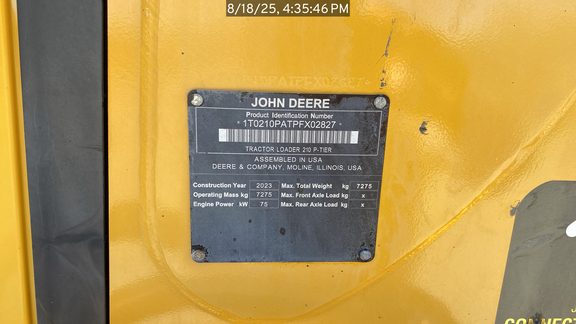 2023 John Deere 210 P