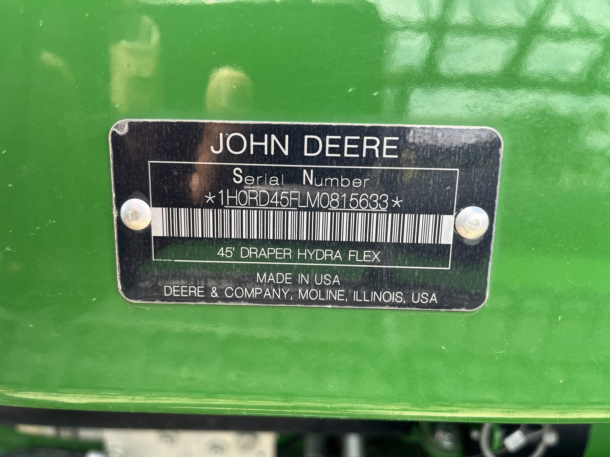  2021 John Deere RD45F at Heritage Tractor in Pittsburg, KS