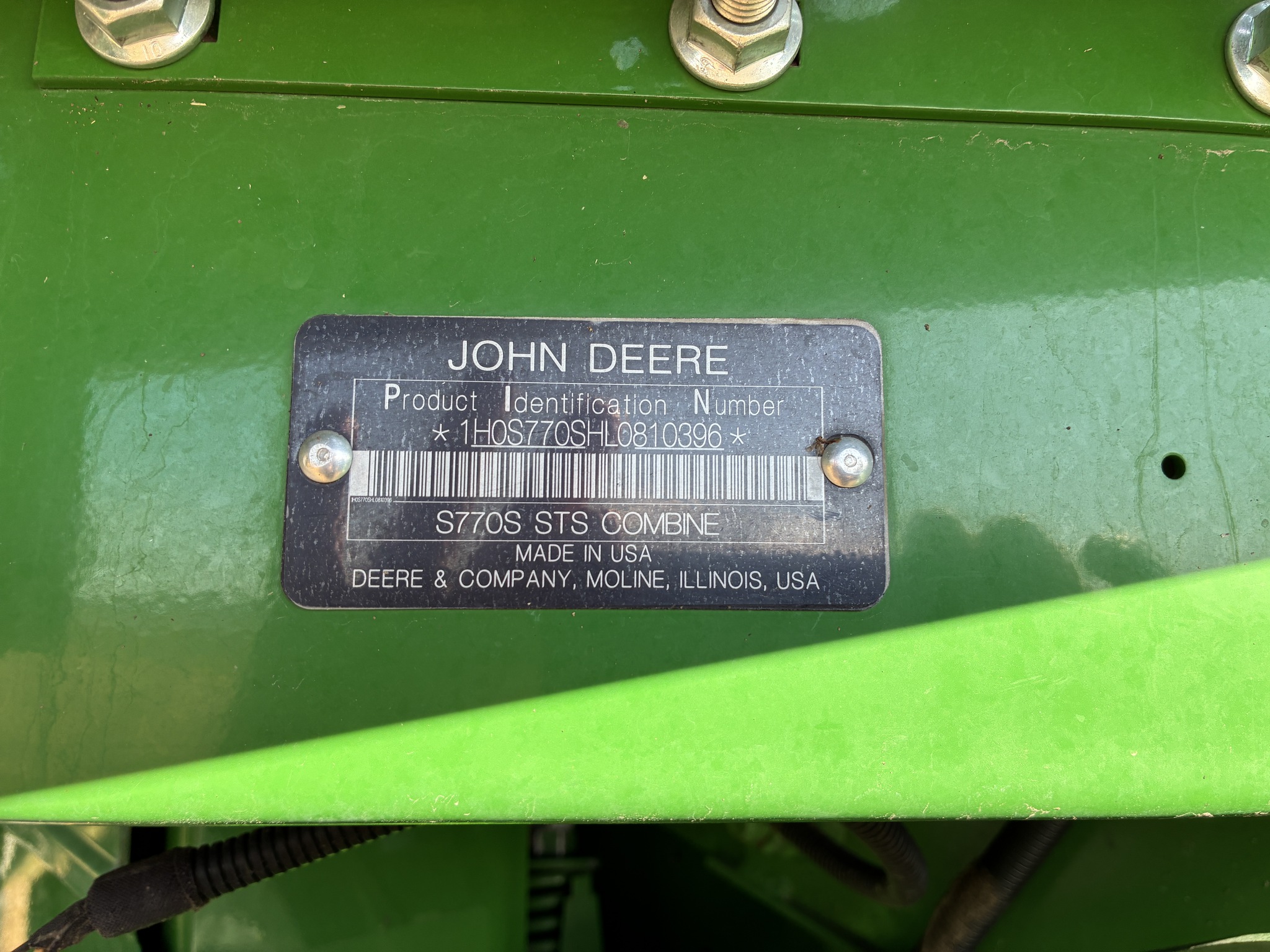 2020 John Deere S770 Image 12