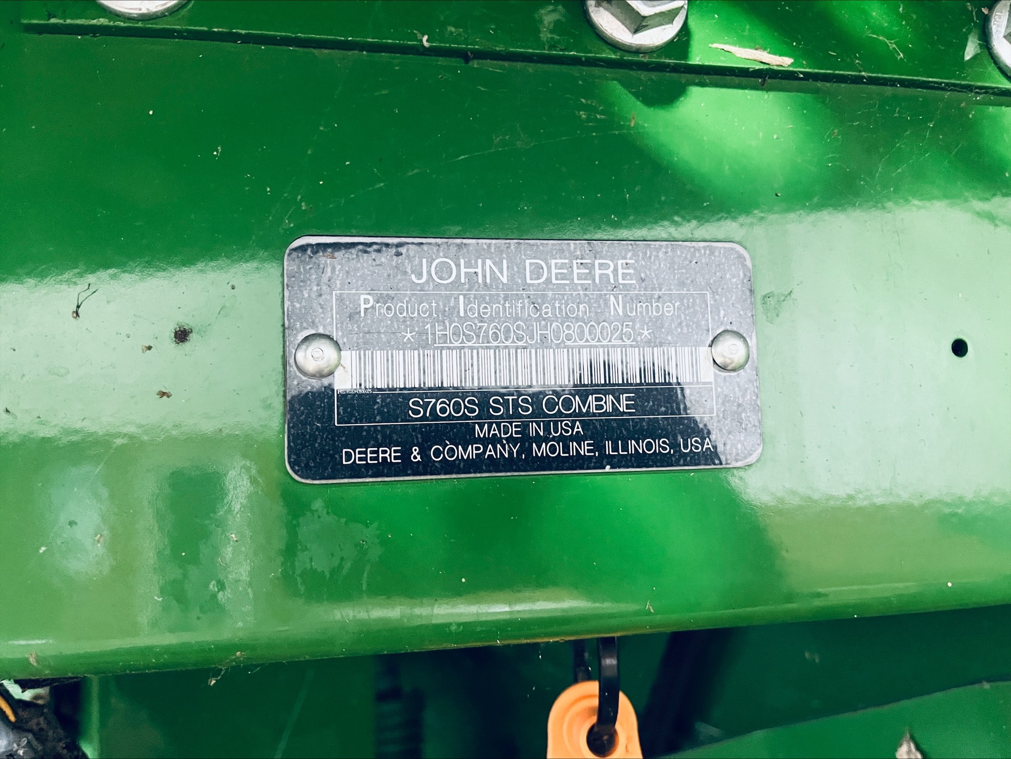 2018 John Deere S760 Image 2