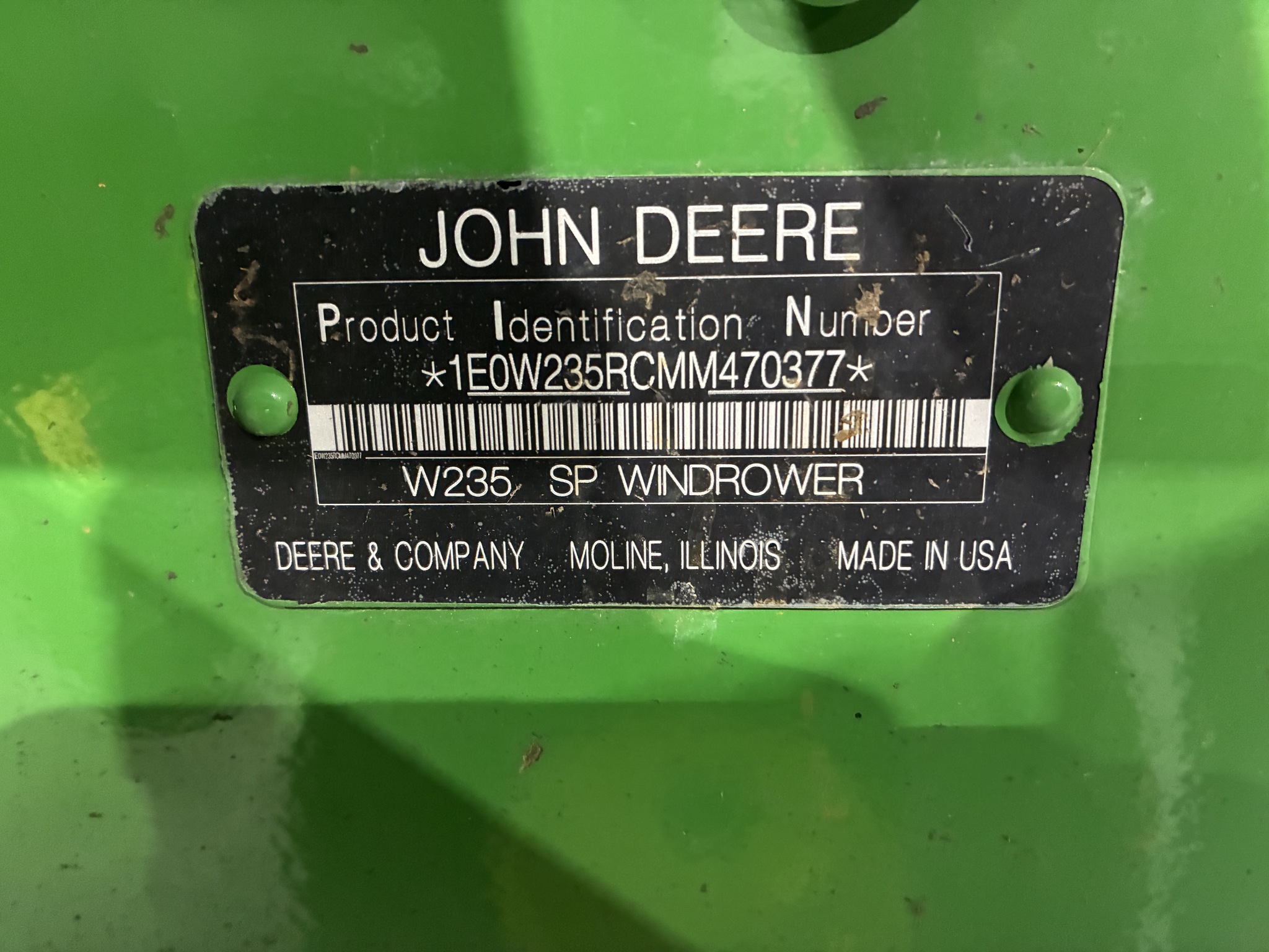 2021 John Deere W235 Image 18