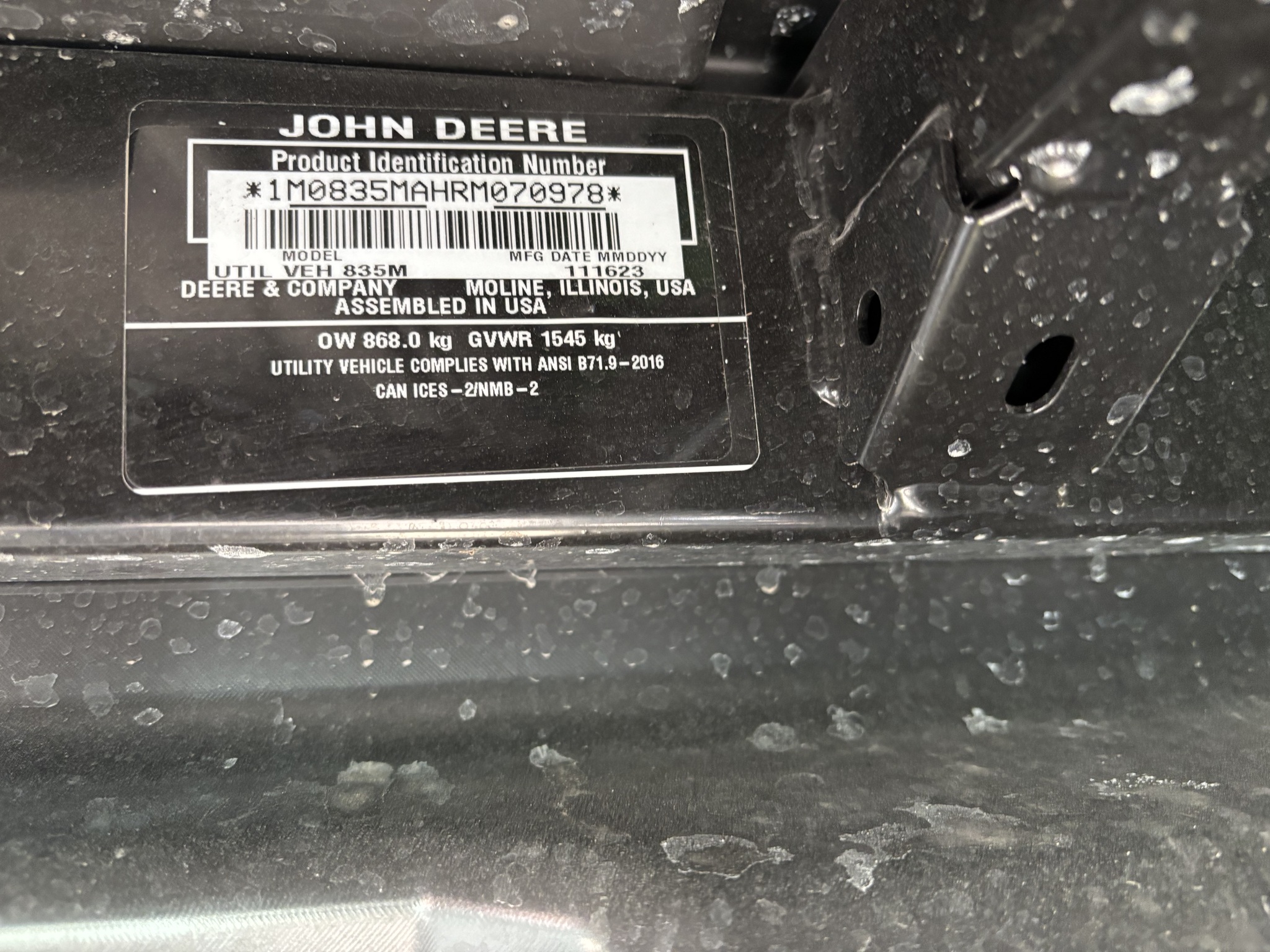  2024 John Deere XUV 835M at Heritage Tractor in Monmouth, IL