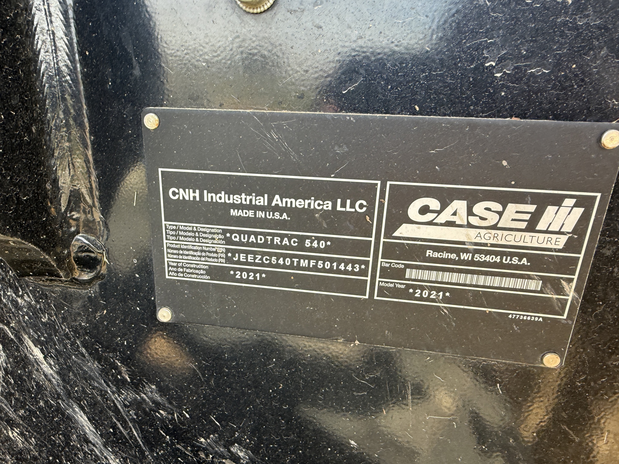 2021 Case IH Steiger 540 AFS Image 2