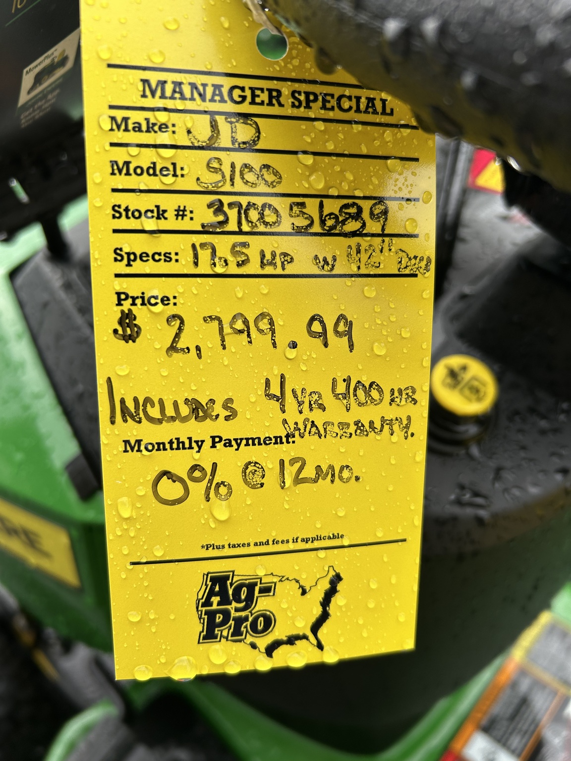 2025 John Deere S100 Image 4