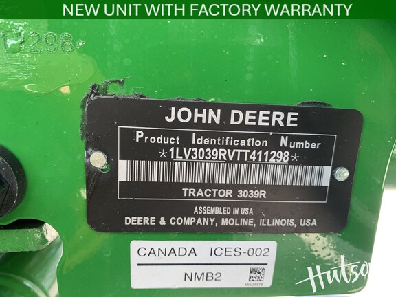 Photo of 2026 John Deere 3039R