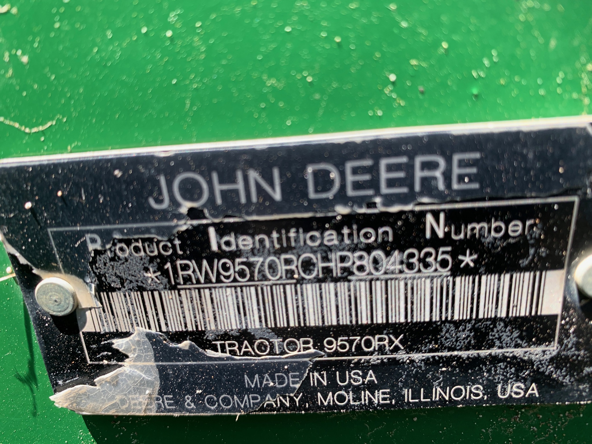  2017 John Deere 9570RX at Heritage Tractor in Lamar, MO