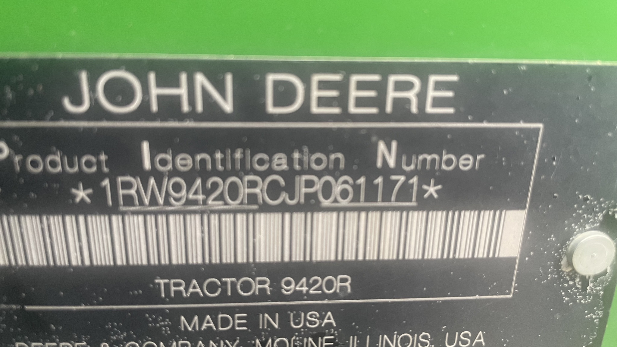 2018 John Deere 9420R Image 9