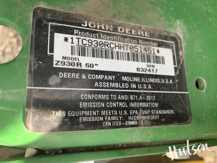 Photo of 2017 John Deere Z930R