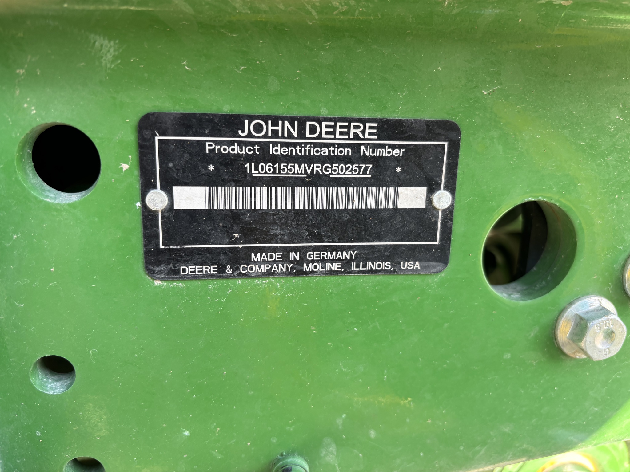  2025 John Deere 6155M at Heritage Tractor in Atchison, KS