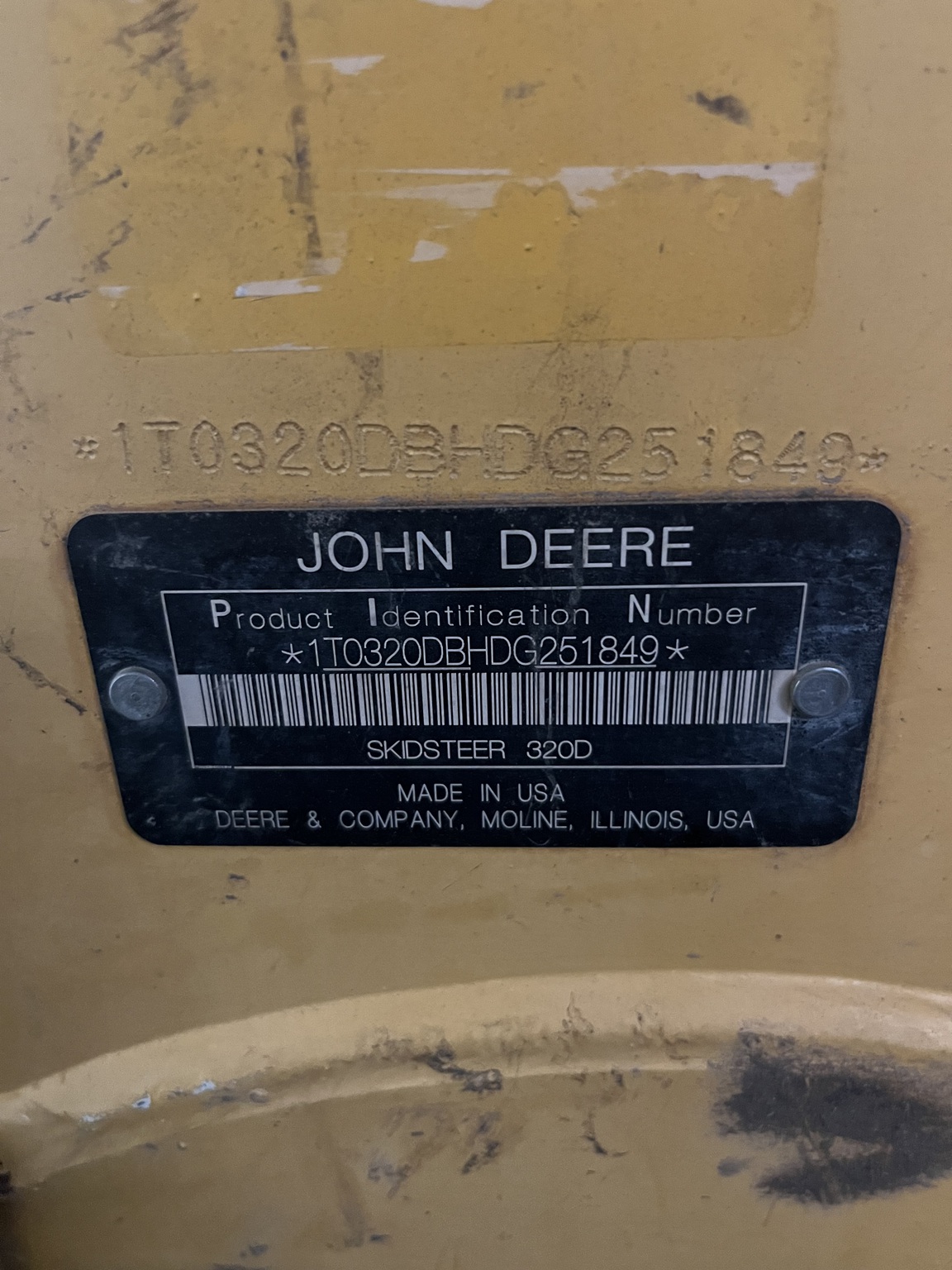 2013 John Deere 320D Image 4