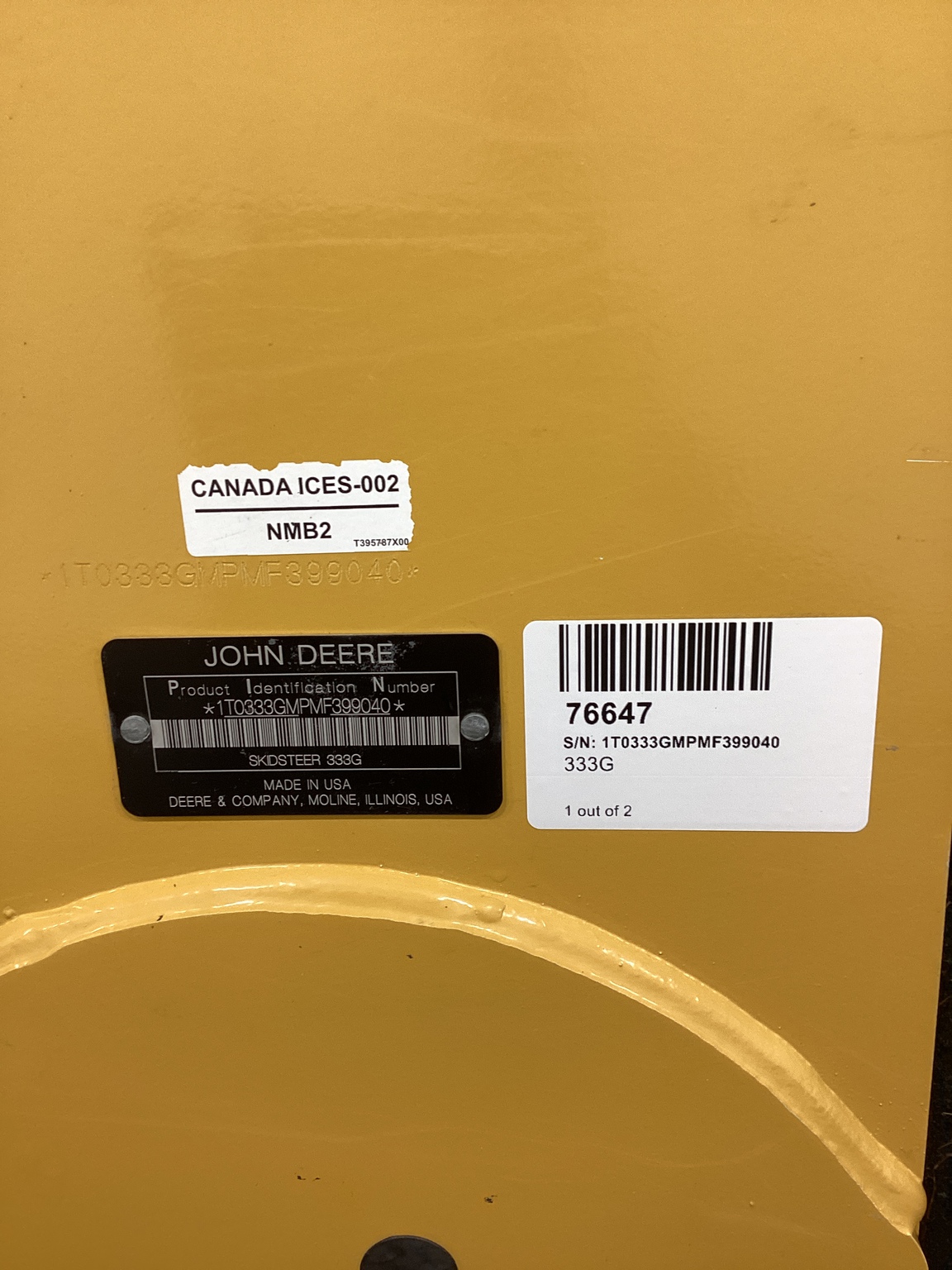 2021 John Deere 333G Image 9