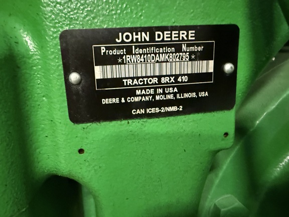 2021 John Deere 8RX 410 - Photo5