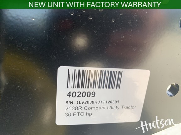 Photo of 2026 John Deere 2038R