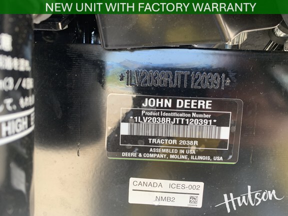 Photo of 2026 John Deere 2038R