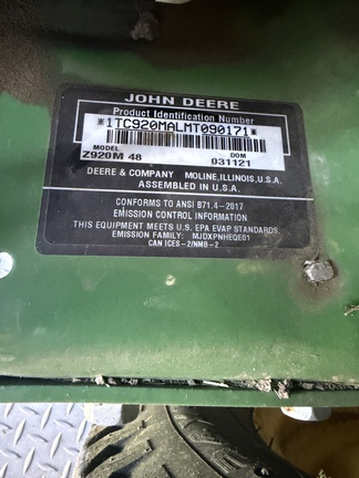 Used 2021 John Deere 920M Zero Turn Mowers at Koenig Equipment in Franklin, IN - Photo5