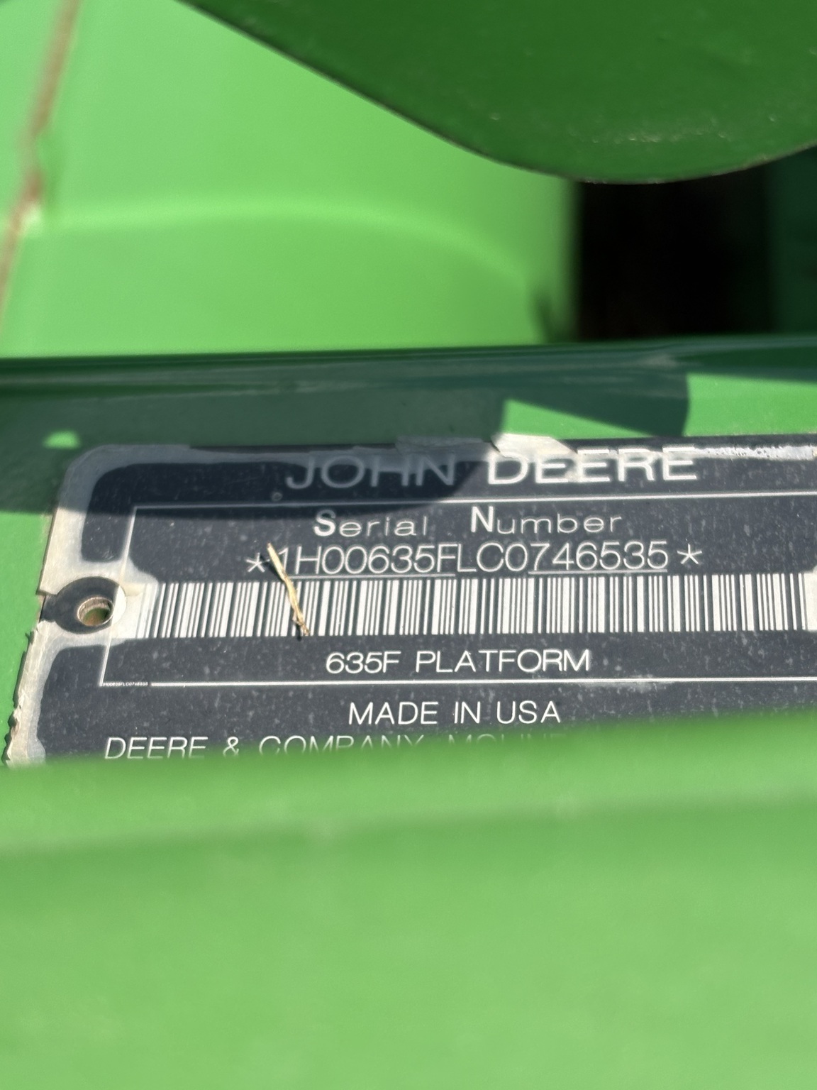 Used 2012 John Deere 635F Combine Platforms at Koenig Equipment in Oxford, OH - PhotoXL2