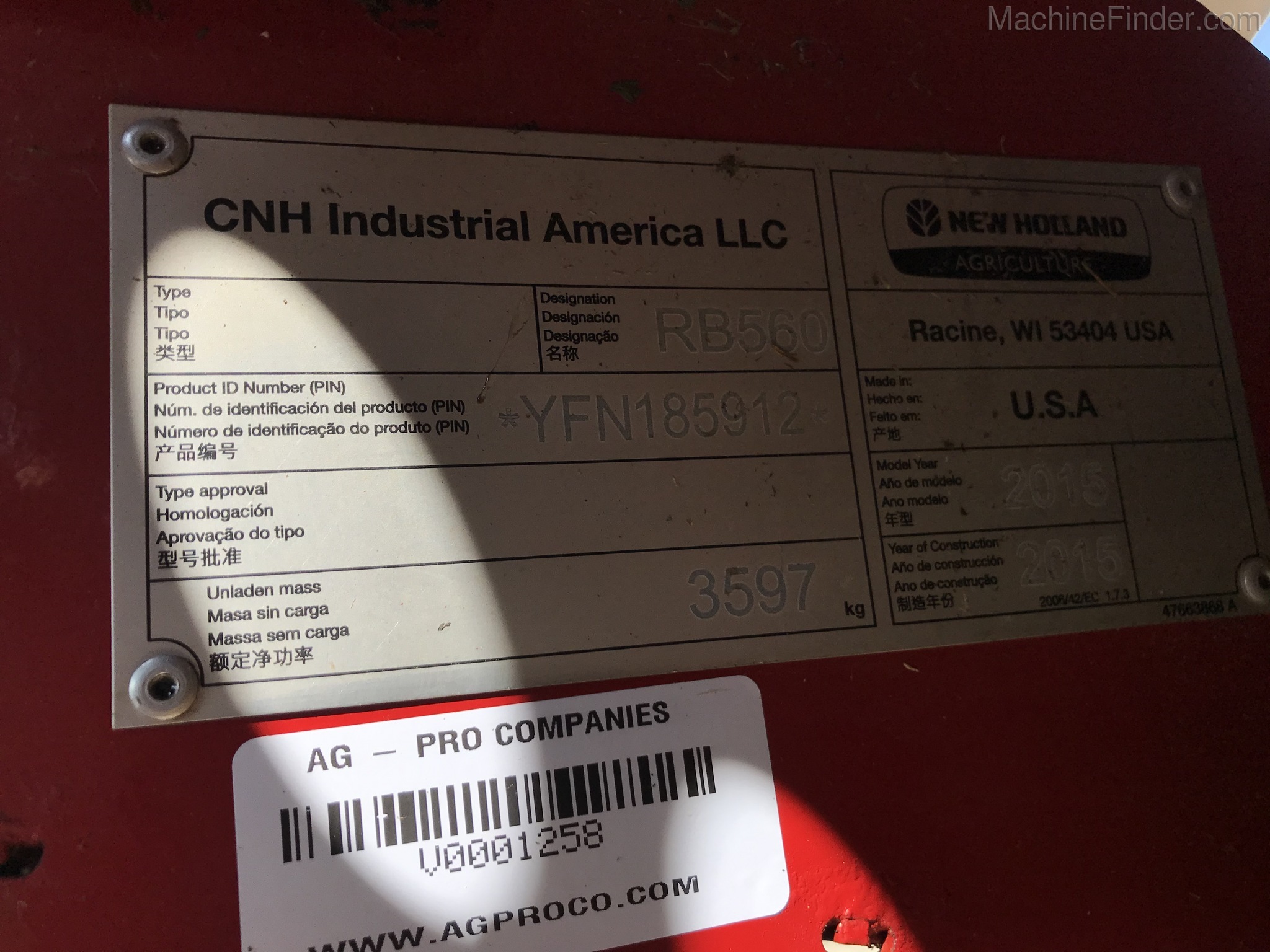 2015 New Holland 560 Image 13