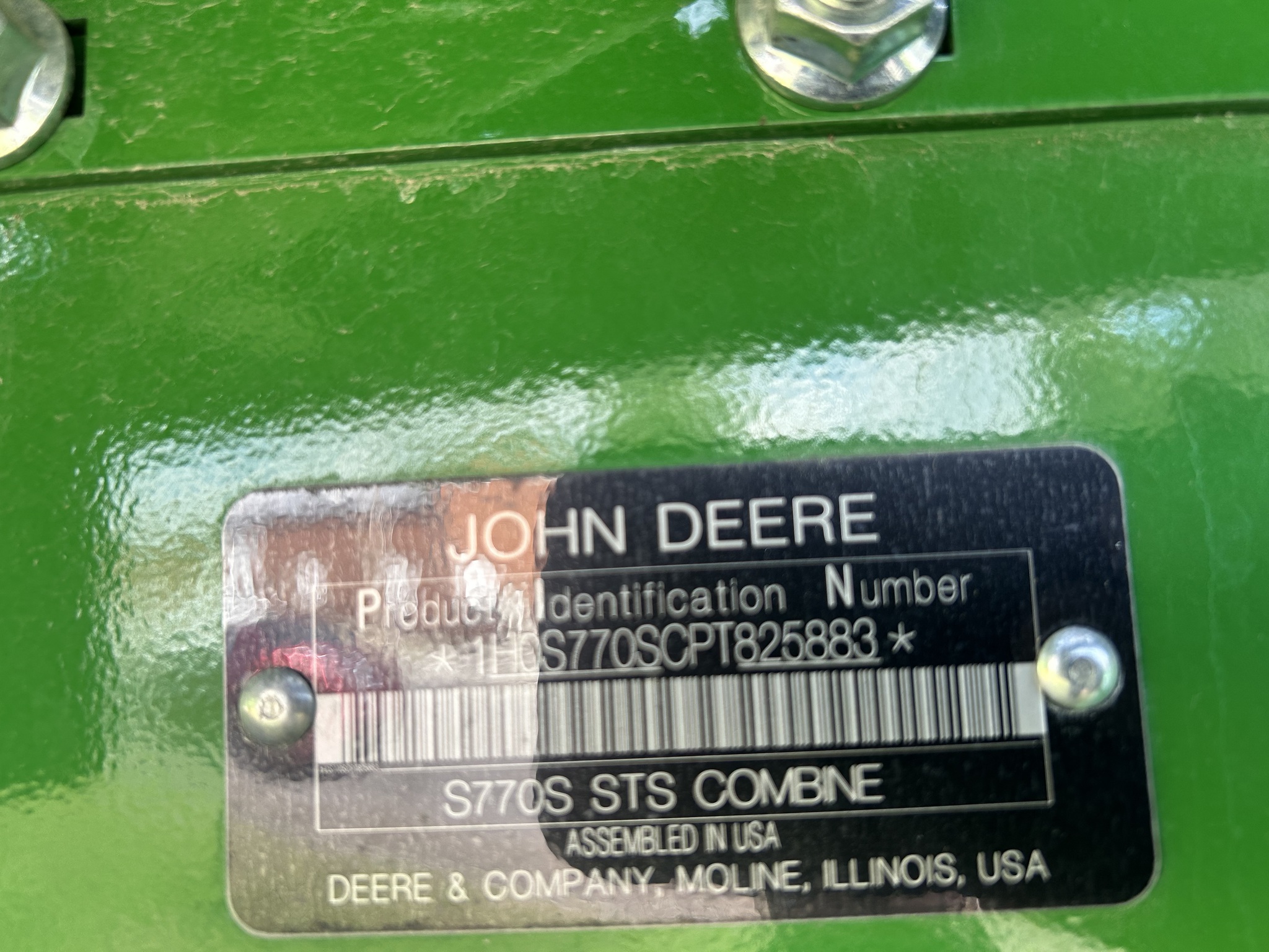  2023 John Deere S770 at Heritage Tractor in Seneca, KS