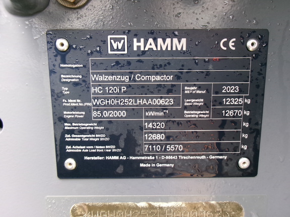 2024 Hamm HC120IP