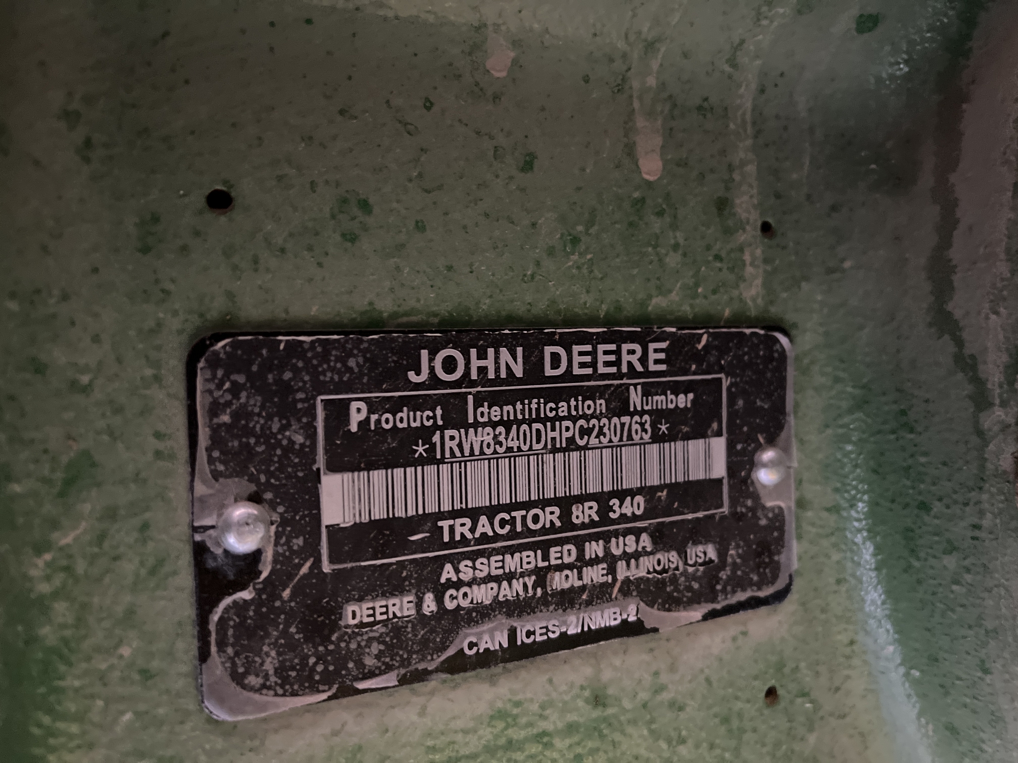 Used 2023 John Deere 8R 340 Row Crop Tractors at Koenig Equipment in Oxford, OH - PhotoXL36