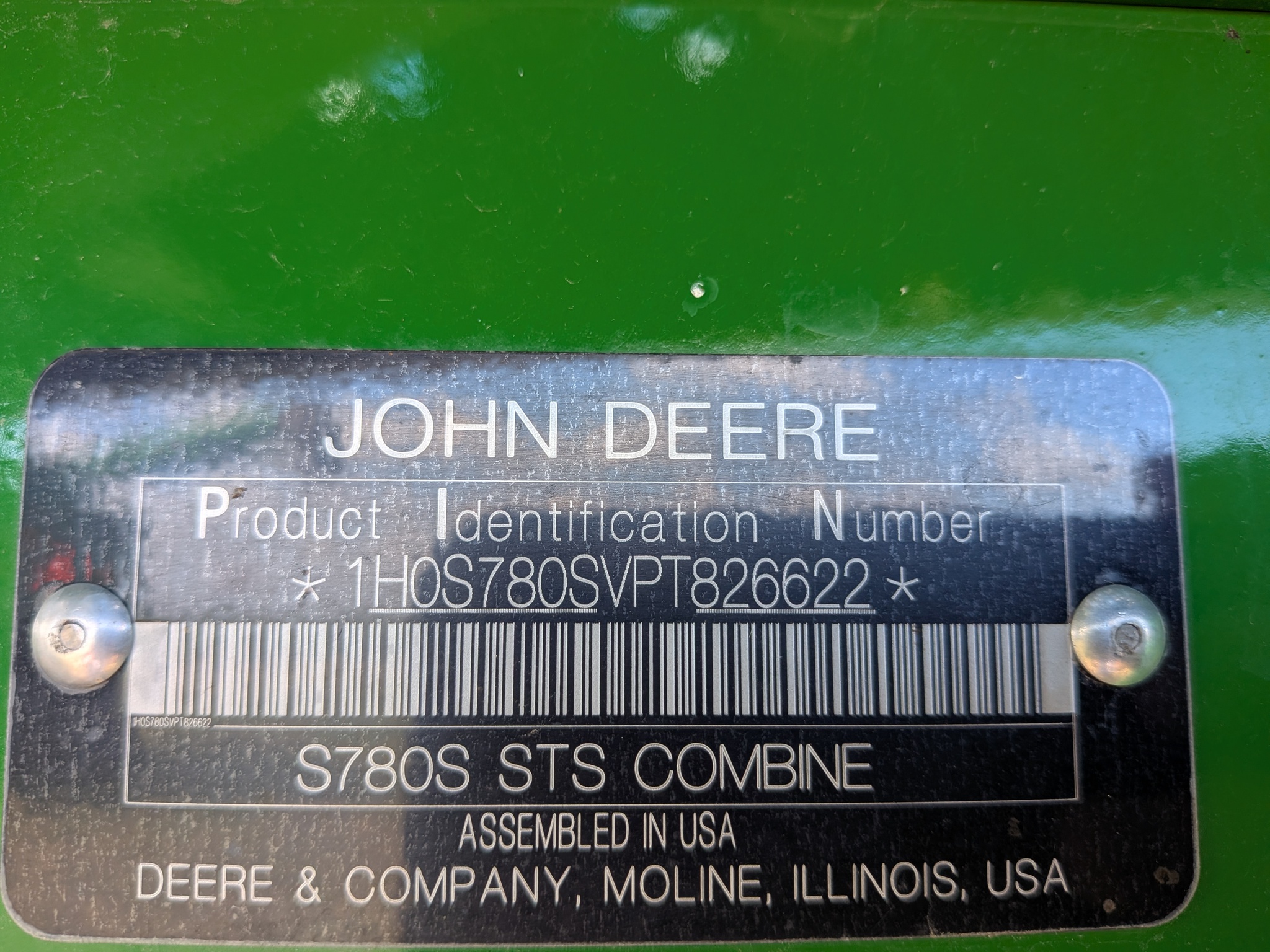  2023 John Deere S780 at Heritage Tractor in Galesburg, IL