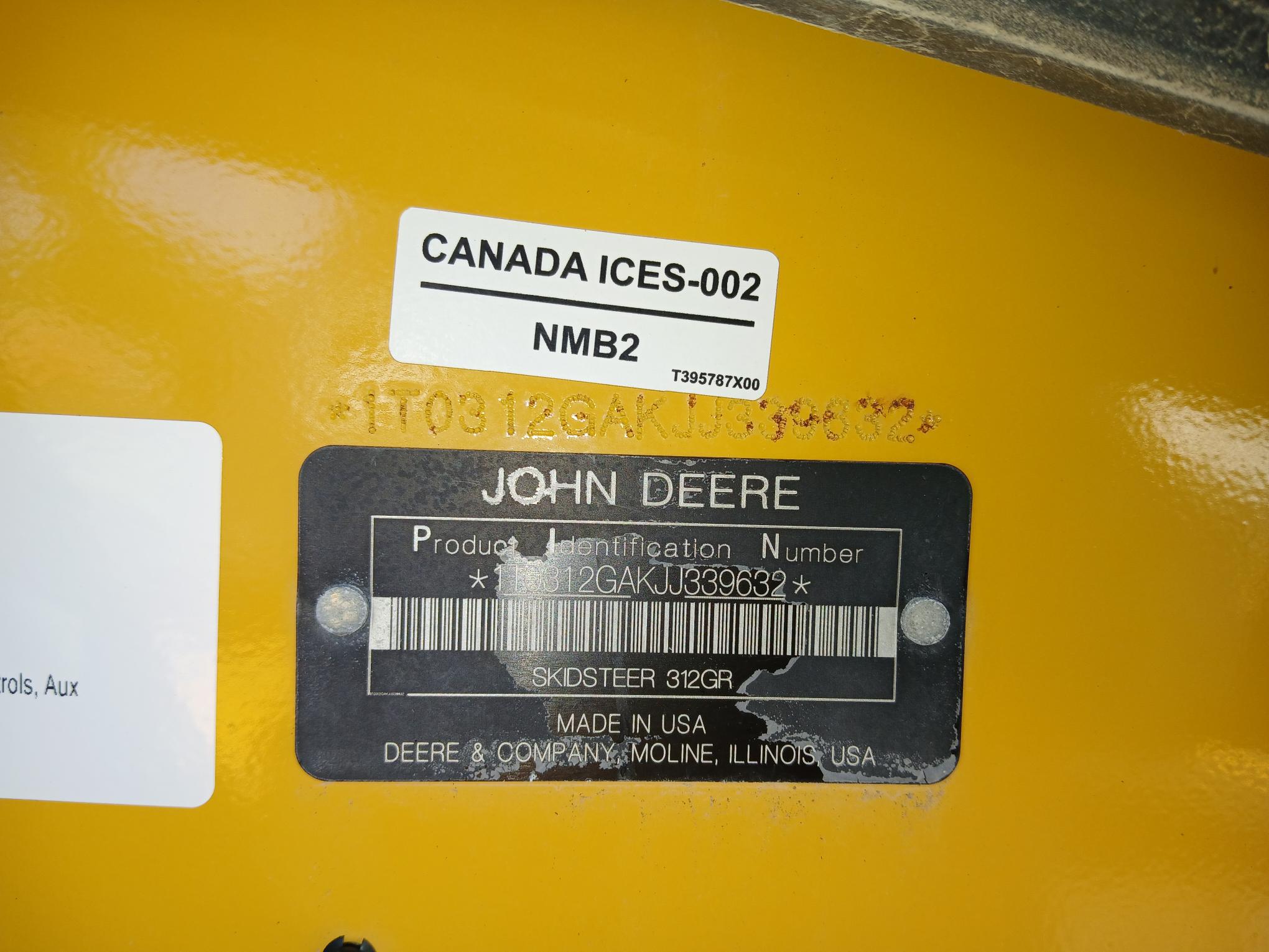 2018 John Deere 312GR Image 17