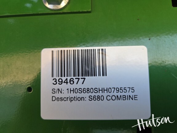 Photo of 2017 John Deere S680