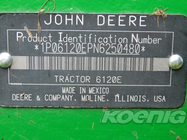 Used 2022 John Deere 6120E Utility Tractors at Koenig Equipment in Richmond, IN - PhotoXL20