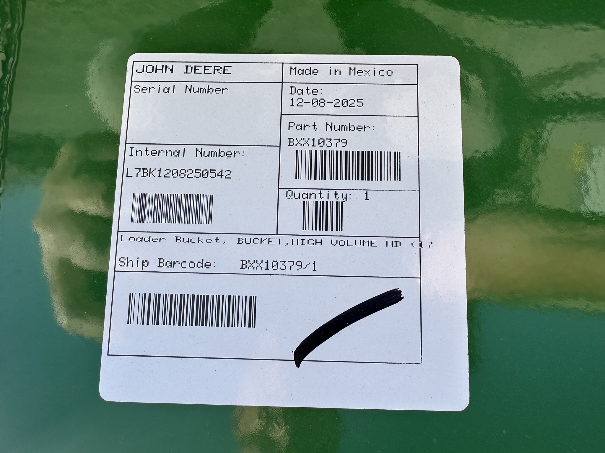 2025 John Deere BXX10379 73” HD SSL Bucket w/Bucket Loops Image 10