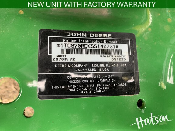 Photo of 2025 John Deere Z970R