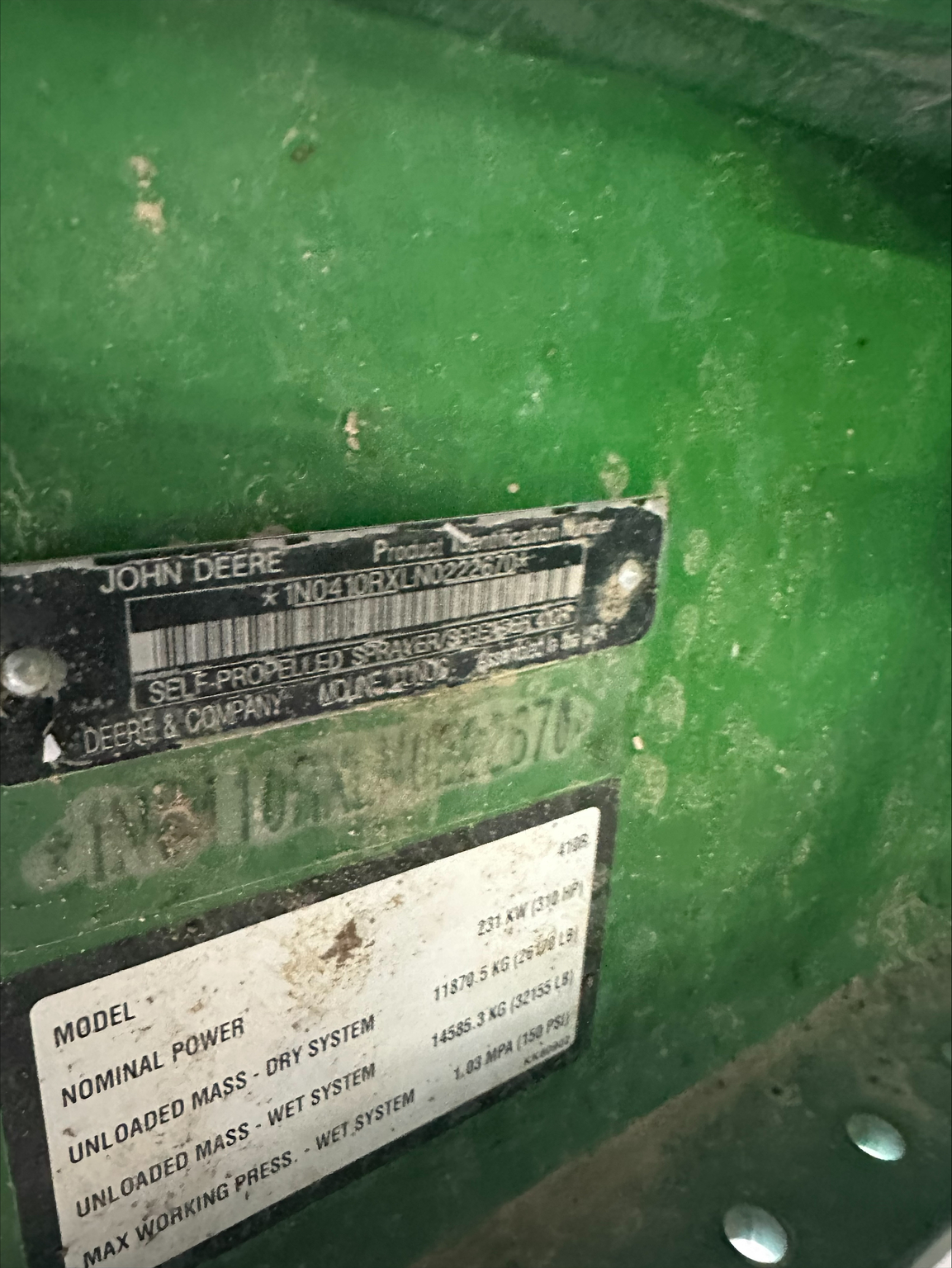 Used 2022 John Deere 410R Self Propelled Sprayers at Koenig Equipment in Oxford, OH - PhotoXL25