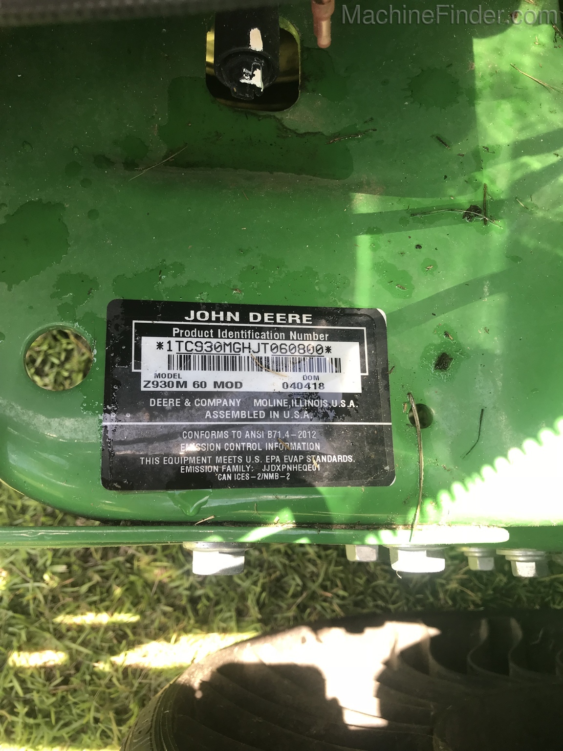 2018 John Deere Z930M Image 6