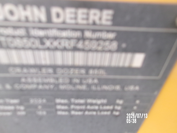 Photo of a 2024 John Deere 850L