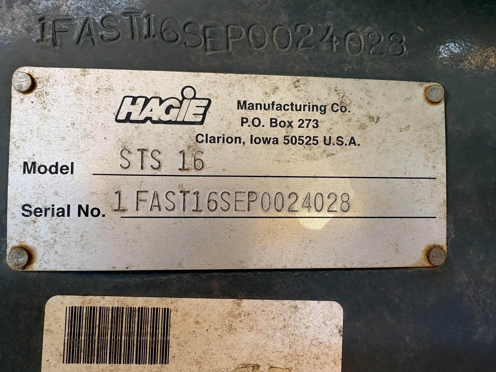 2024 Hagie STS16 at Heritage Tractor in Dixon, IL
