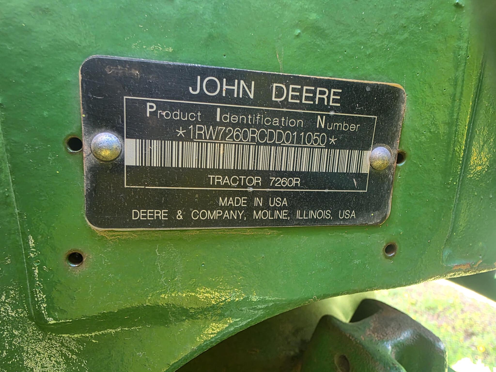 2013 John Deere 7260R Image 13