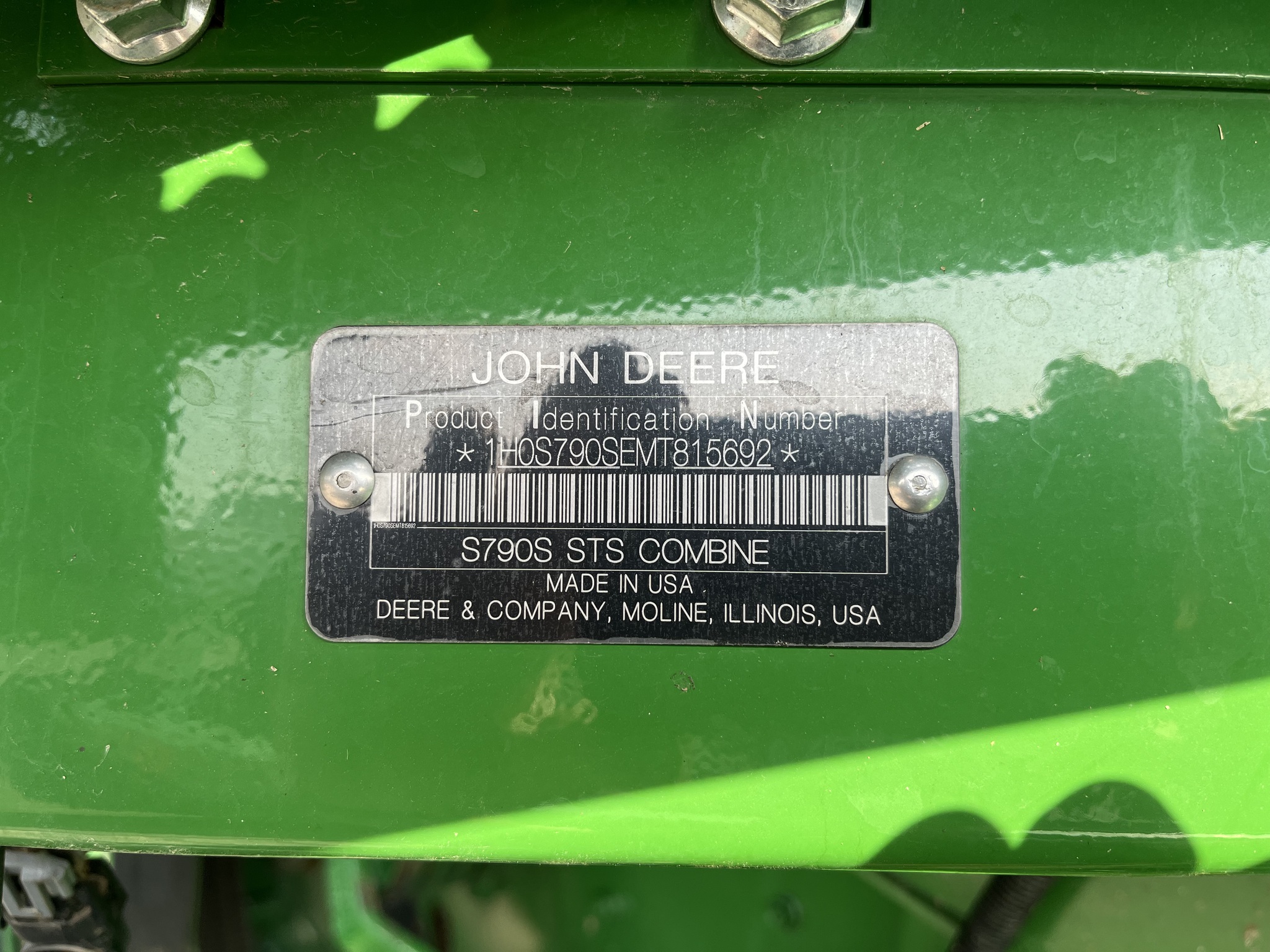  2021 John Deere S790 at Heritage Tractor in Pittsburg, KS