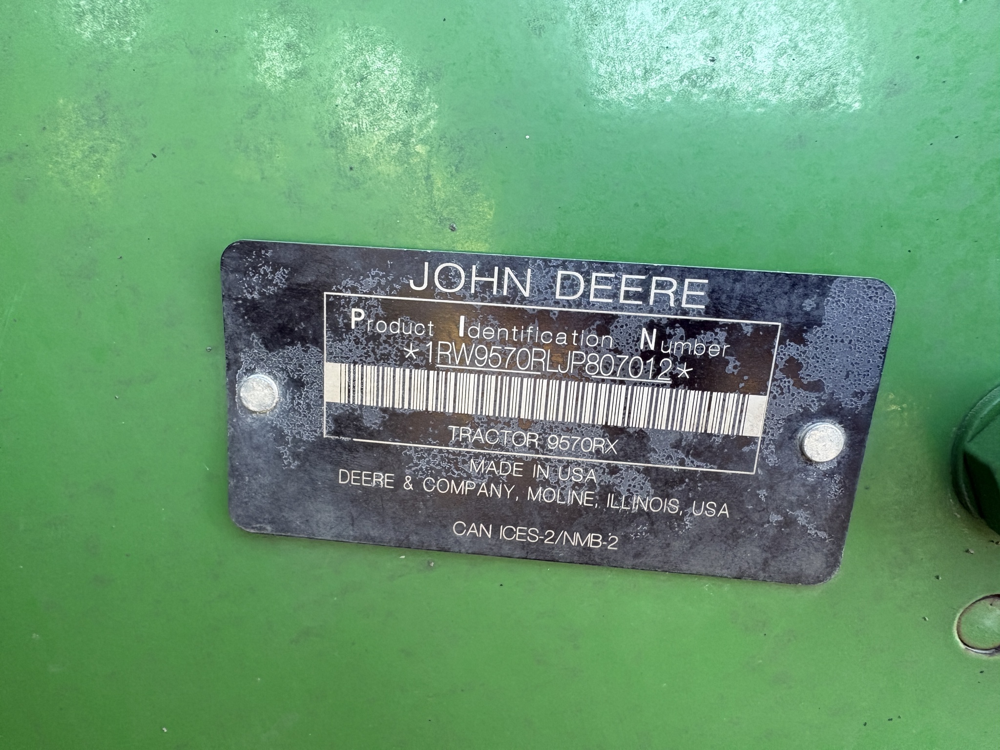  2019 John Deere 9570RX at Heritage Tractor in Roanoke, IL