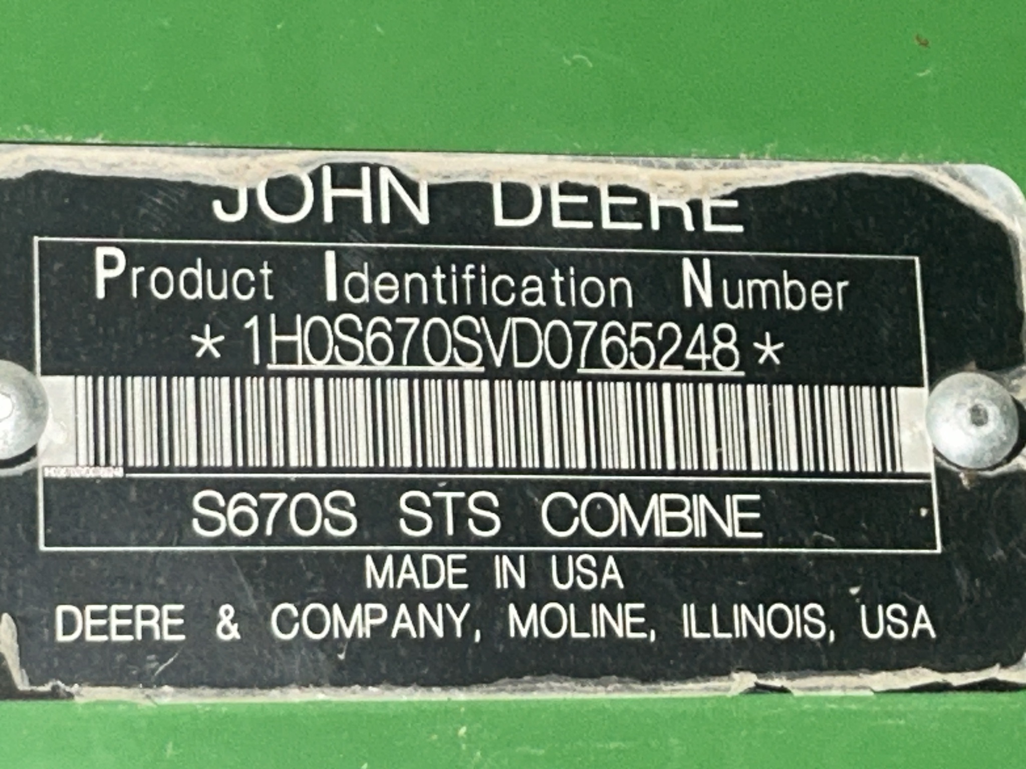2014 John Deere S670 Image 16