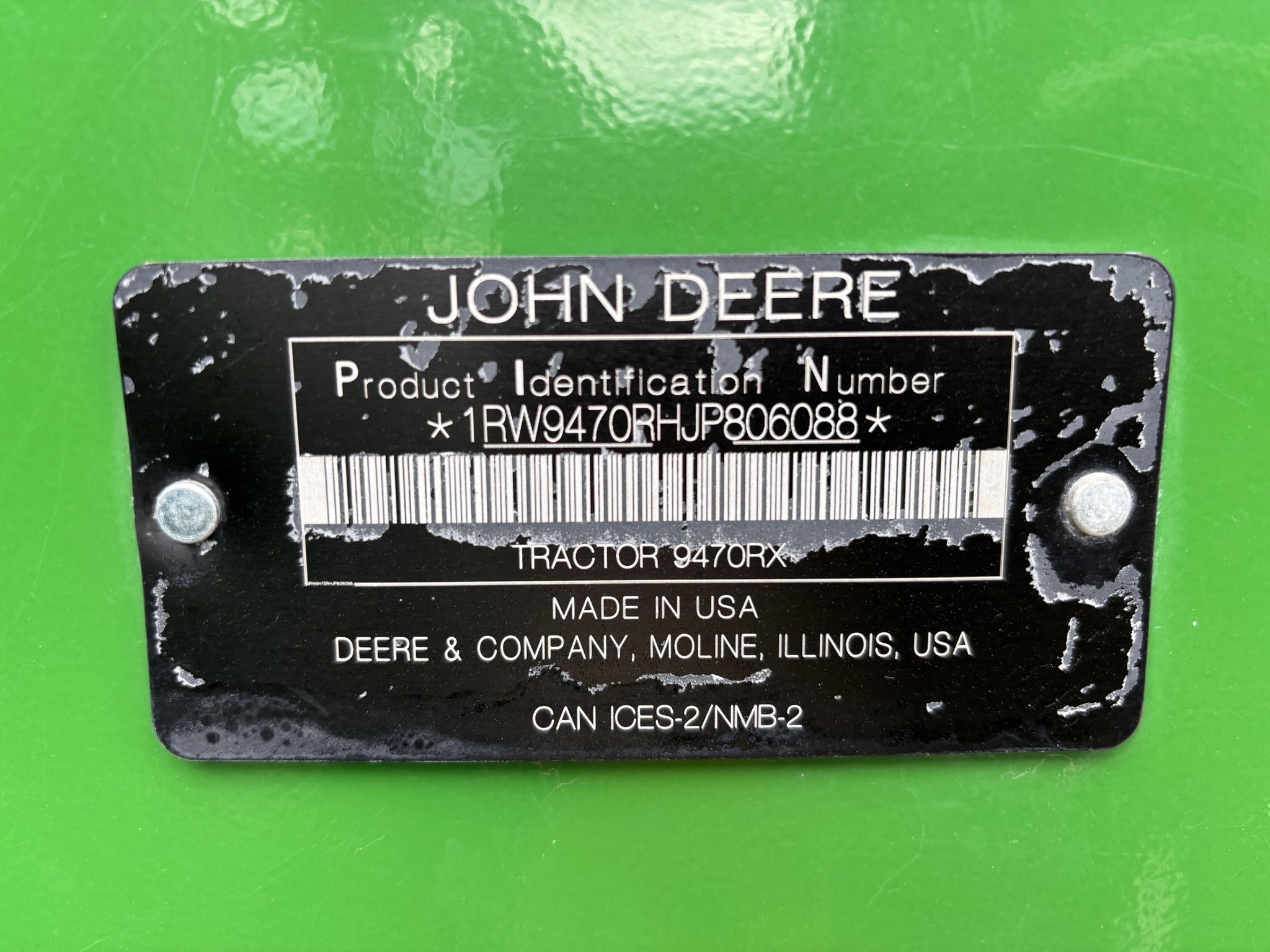  2018 John Deere 9470RX at Heritage Tractor in Brimfield, IL