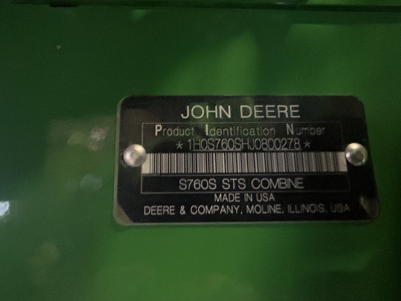 Photo of 2018 John Deere S760