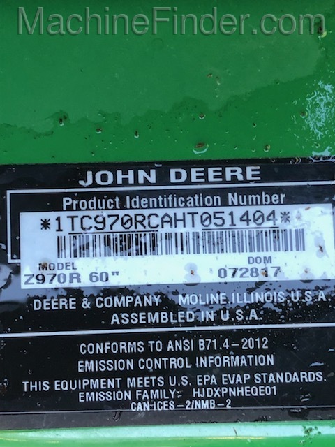 2017 John Deere Z970R Image 7