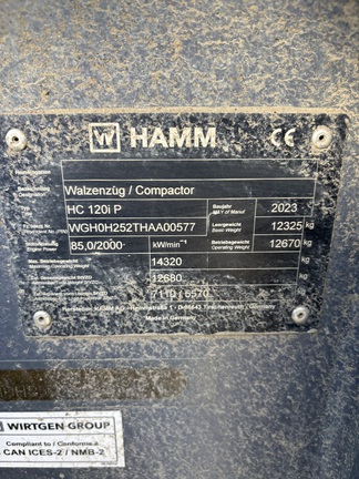 2024 Hamm HC120IP