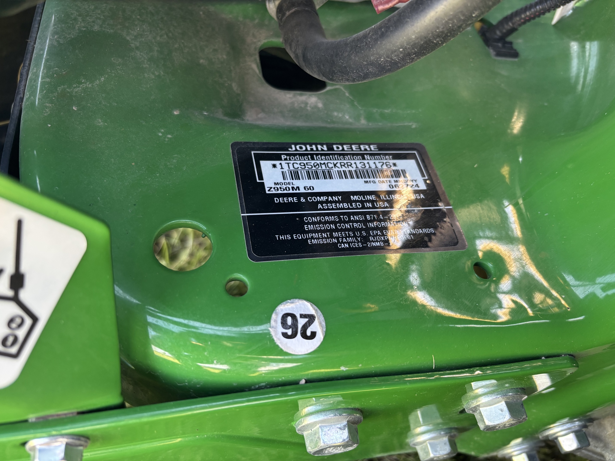 Used 2024 John Deere Z950M Zero Turn Mowers at Koenig Equipment in Knightstown, IN - PhotoXL16