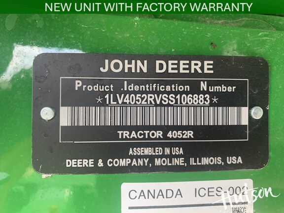 Photo of 2025 John Deere 4052R