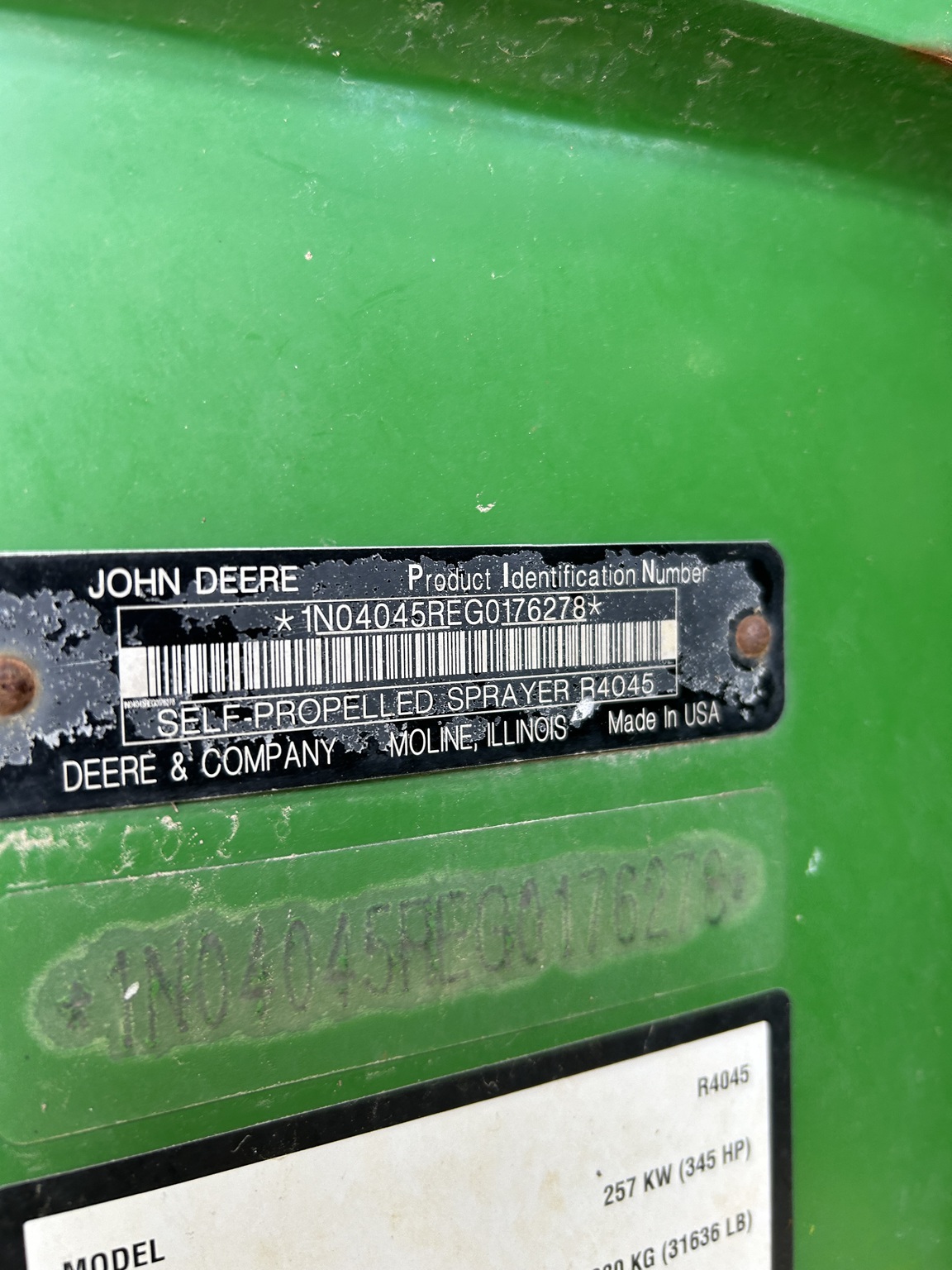  2017 John Deere R4045 at Heritage Tractor in Pittsburg, KS