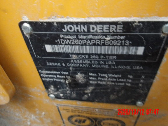 2024 John Deere 260 P